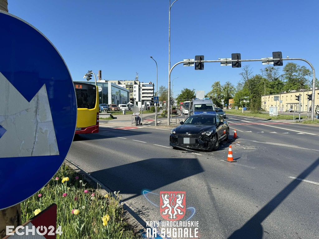 Stłuczka na wrocławskich Sołtysowicach