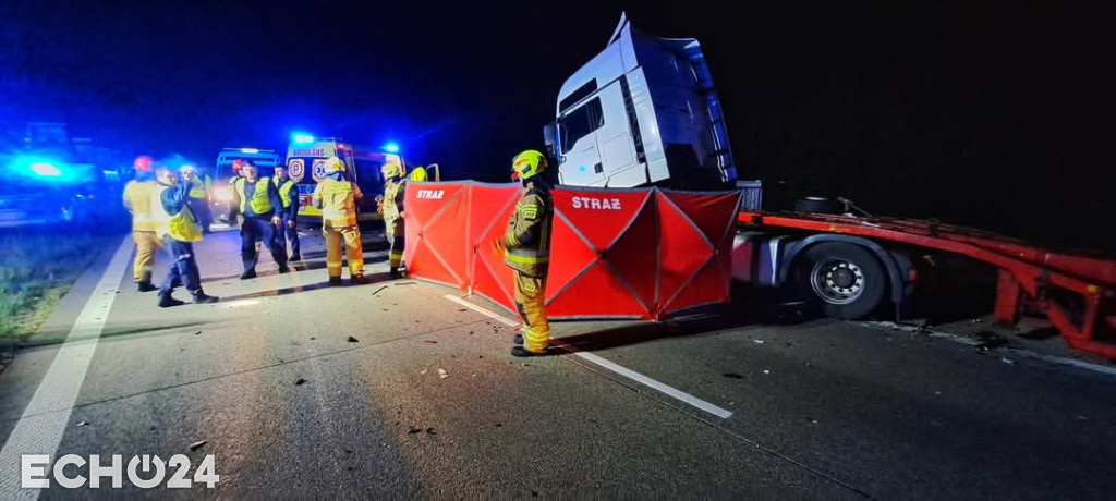 Śmiertelny wypadek na trasie S8 Łódź-Wrocław