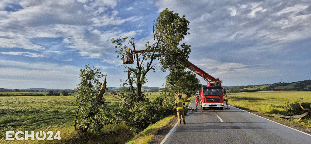 Krajobraz po burzy: Ponad pół tysiąca interwencji