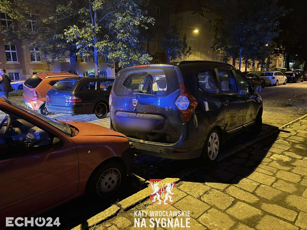Karambol na ul. Sudeckiej we Wrocławiu