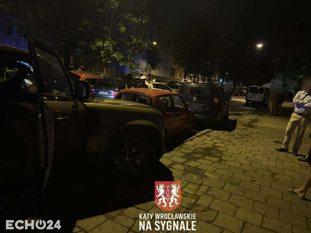 Karambol na ul. Sudeckiej we Wrocławiu
