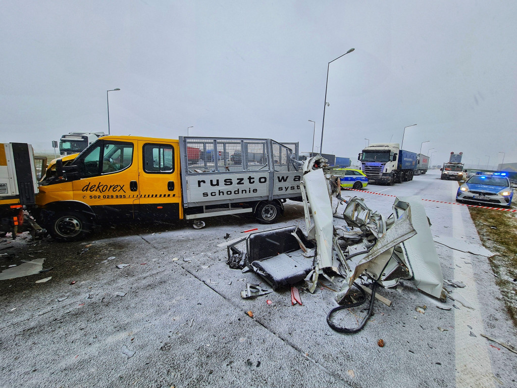 4 osoby zginęły w wypadku na S8 Łódź-Wrocław
