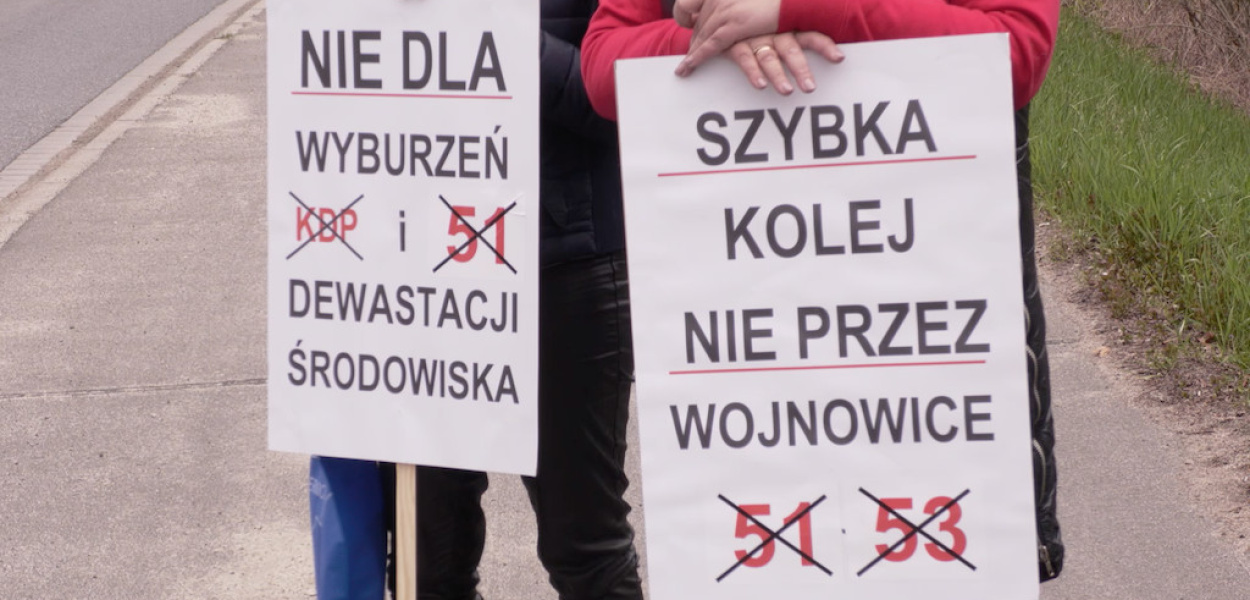 Kolej Dużych Prędkości: mieszkańcy gminy Czernica protestują