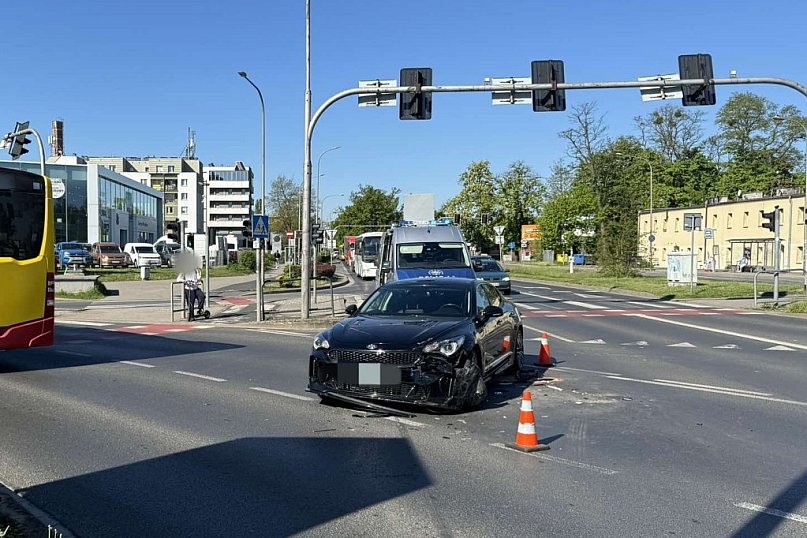 Stłuczka na wrocławskich Sołtysowicach