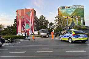 Groźny wypadek z udziałem motocyklistki-110