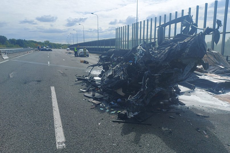 Zablokowana autostrada A4 po śmiertelnym wypadku