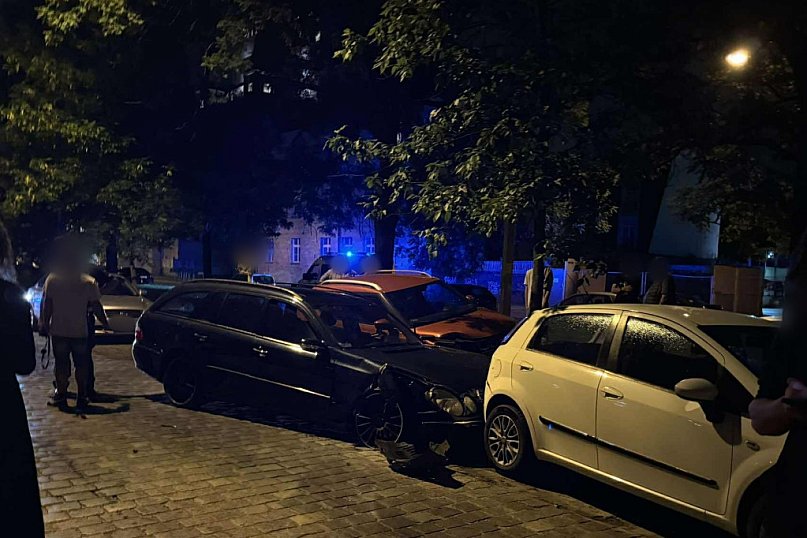 Karambol na ul. Sudeckiej we Wrocławiu
