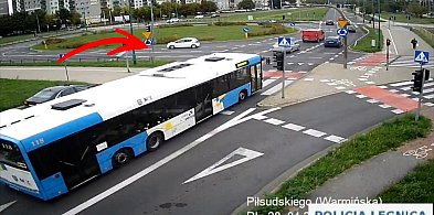 O krok od "czołówki" z policjantem. Niecodzienna interwencja w Legnicy-88669