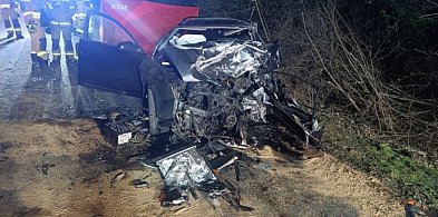 Tragiczny wypadek na trasie Lubin-Rudna. Zginęły dwie osoby