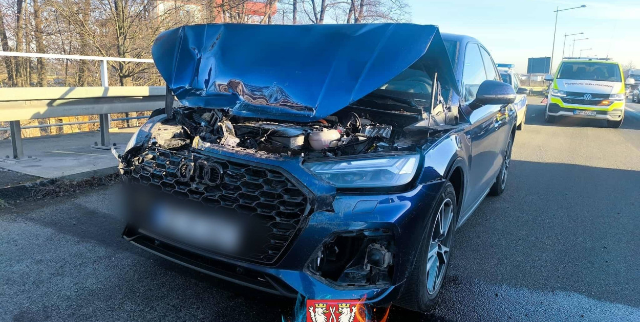 Po wypadku nie ma już utrudnień na autostradzie A4 w stronę Zgorzelca