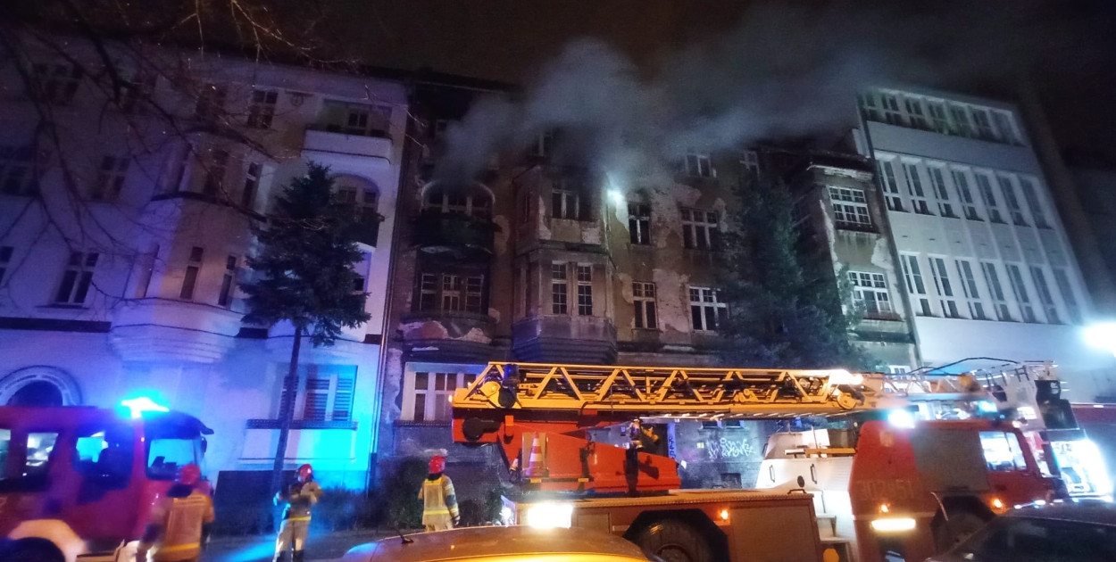 20 osób ewakuowanych. Niebezpieczny pożar w centrum Wrocławia