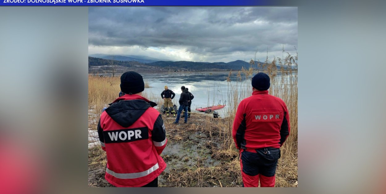 Pierwsza ofiara załamania się lodu na Dolnym Śląsku